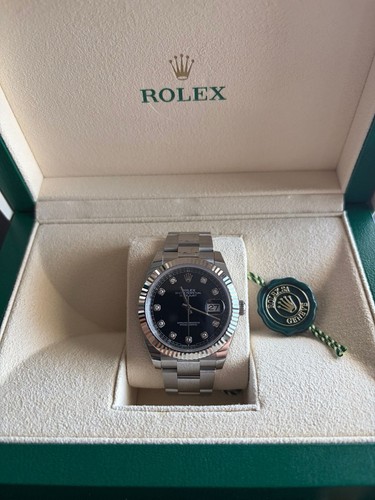 Rolex datejust 41mm rhodium - rolex,