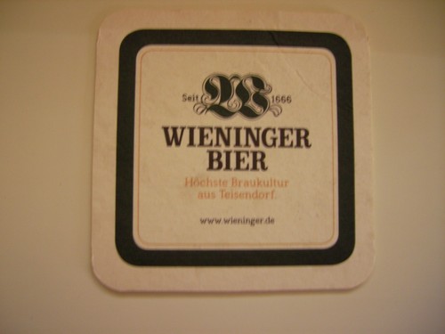 Bierdeckel wieninger bier - bierdeckel,