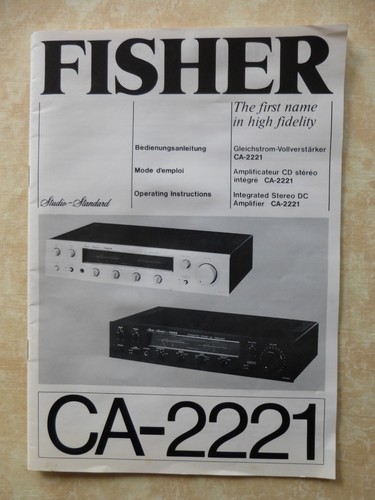 Vollverstärker fisher 2221 - vollverstärker, ca-2221