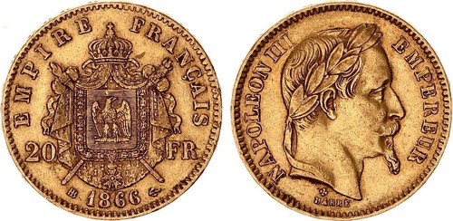 Frankreich francs gold - 20,