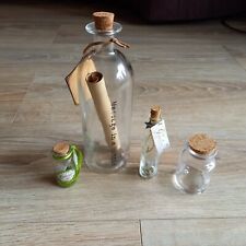 4 Gutschein Fläschchen mit Kork Deckel Message In A Bottle Flaschenpost
