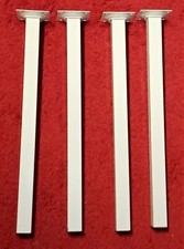 4 Tisch Stuhl Möbel Beine Füsse weiss Eckig 40 cm