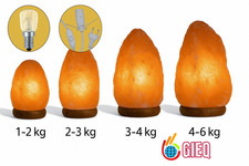 Salzkristall Stein Lampe