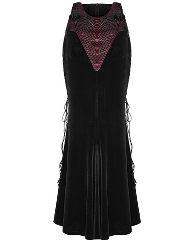 Punk rave damen lange gothic - rave,