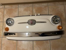 Fiat 500 Frontblech Front Deko Oldtimer Wandskulptur Weiß