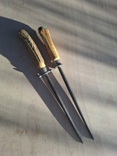 2x Wetzstahl Horngriff