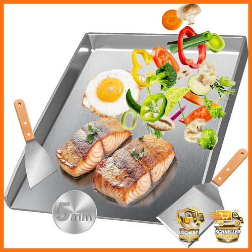 Edelstahl plancha grillplatte - edelstahl,