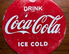 Coca Cola Schild / Plakette -