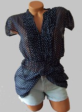 Designer Tupfen Bluse Tunika