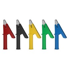 5 Krokodilklemmen 4mm isoliert