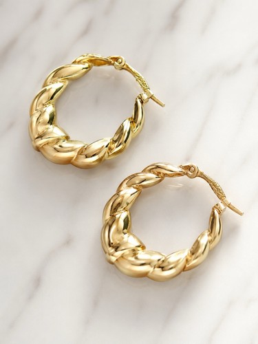750 gold creolen vintage - creolen,