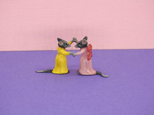 FRITZ BERMANN WEIN UM 1950 WIEN MINIATUR KALTBEMALT BRONZE MÄUSE TANZEN