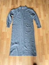Strickmantel Longstrickjacke Cardigan bodenlang grau H&M Gr.S neu ohne Etikett