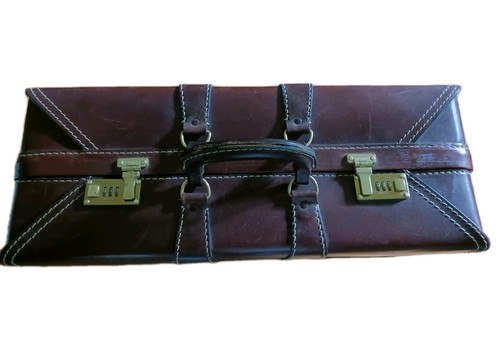 Vintage koffer leder presto - vintage,