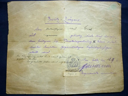 Urkunde besitz zeugnis - besitz-zeugnis, da