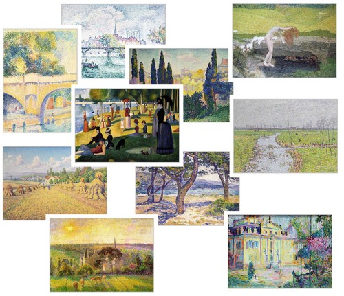 10er set edle - set, kunstpostkarten