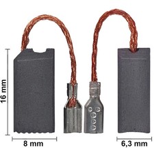 Kohlebürsten Schleifkohlen für Flex BBE 14-3 110, BME 14-3 L Satiniermaschine