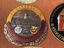 10. Badge Plakette Kühlergrill ADAC Sternfahrt Emailschild Oldtimer Vintage MSC