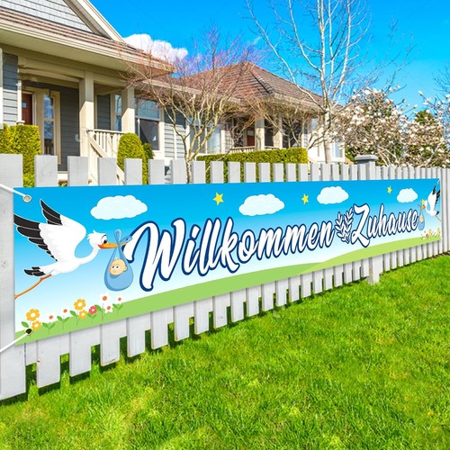 Baby banner willkommen zuhause - banner,
