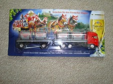 Biertruck  -  roter Truck Eisenacher mit 4 Kessel und Hänger, OVP