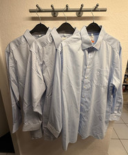3 x Olymp Luxor KW47, blau, Modern Fit, Langarm