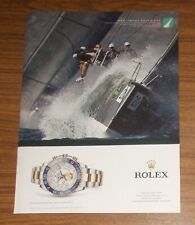 Seltene Werbung ROLEX Oyster Perpetual Yacht-Master II Uhr - Rolex Cup 2012