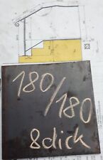 Ankerplatte, 180 x 180 x 8 mm Fußplatte Stahlplatte quadratisch, S235JR ST37