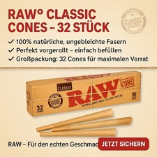 RAW Classic King Size Cones