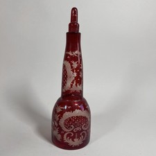 Rubinglas Karaffe Egermann