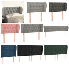 Samt Bett Kopfteil mit Ohren