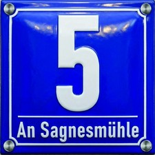 Hausnummer Schild im