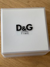 D&G Time Dolce & Gabbana Uhrenbox LEER Uhrenverpackung Watchcase Uhrenetui weiß