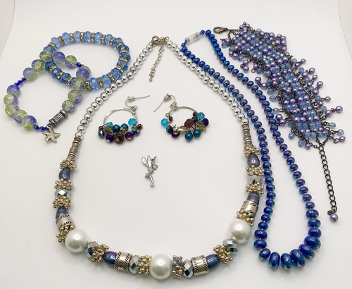 Blau schmuck set konvolut - blau,