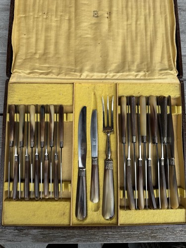 Antikes besteckset messer mit - antikes,