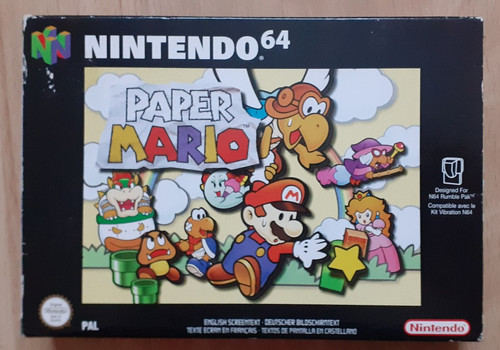 Nintendo n64 spiel paper - spiel,
