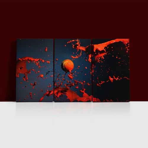 Red paint splash und - paint,