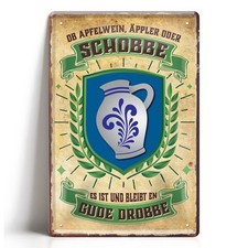 Blechschild SCHOBBE APFELWEIN