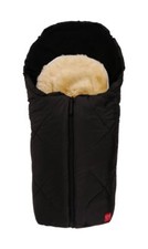 Kaiser 6535525 LITTLE SHEEPY Fußsack für Babyschale mit Lammfelleinlage schwarz