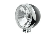 Scheinwerfer H4 KLARGLAS, für Simson S50 S51 alte Ausführung, Kugellampe Metall