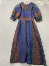 Vintage Vera Mont Kleid 70er/80er 40 wie 36 Made in West Germany Lila Rot Blau