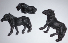 DDR  VEB  PLAHO  + Tier  Hartgummi  +  Tiere   Pferd  3   Pferde Pony ?