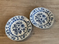 2 Antike Meißen Teller Zwiebelmuster 1. Wahl / 21cm / Knaufzeit