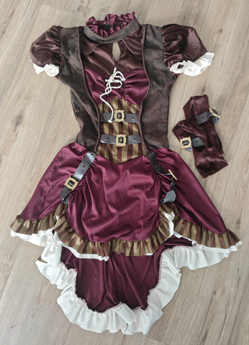 Steampunk lady kostüm mit - steampunk,