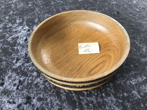 Holzschale aus eiche von hand - aus,