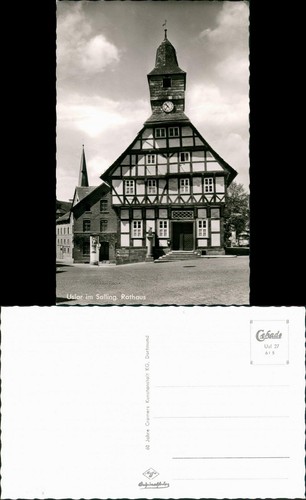 Ansichtskarte uslar rathaus - uslar,