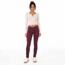 Bordeaux Skinny Jeans Damen