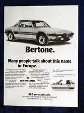Fiat X1/9, Bertone Design