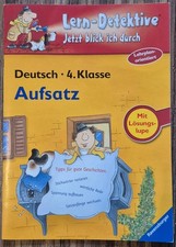 Lern-Detektive Deutsch 4.Klasse Aufsatz Ravensburger mit Lösungslupe