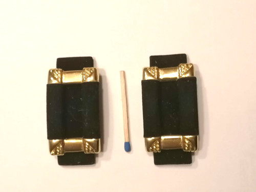 Schuhmanschetten gold samt - schuhmanschetten, gold/samt