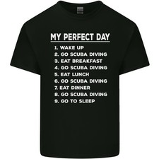 My Perfekt Tag Scuba Tauchen Diver Tauch Herren Leichte Baumwolle T-Shirt